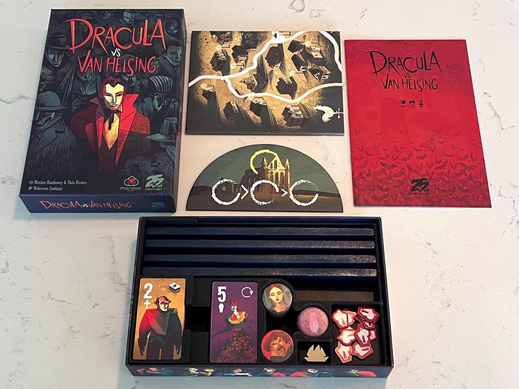 Dracula vs Van Helsing Game Box Insert