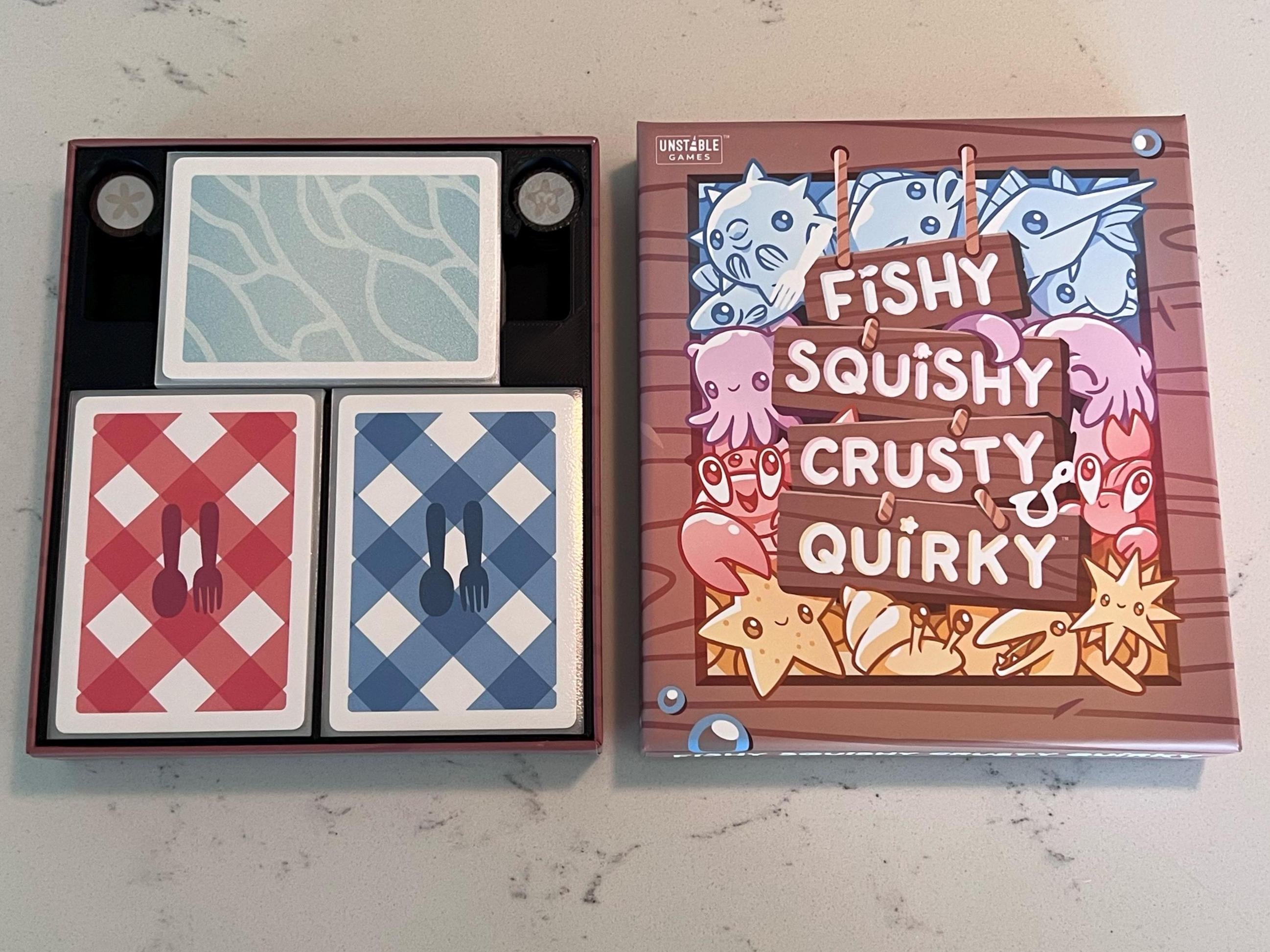 Fishy Squishy Crusty Quirky Box Insert